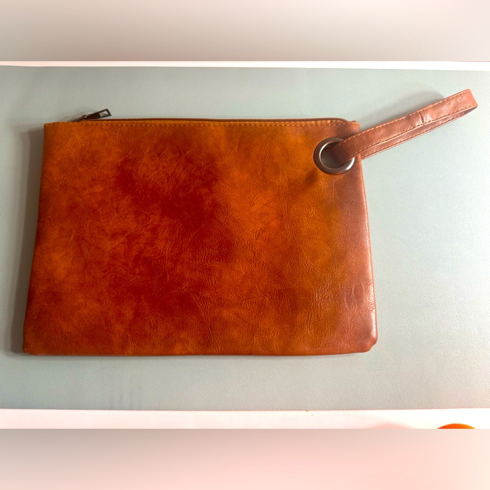 *NEW* XL Brown Clutch Floral Beach Hawaii Interiors